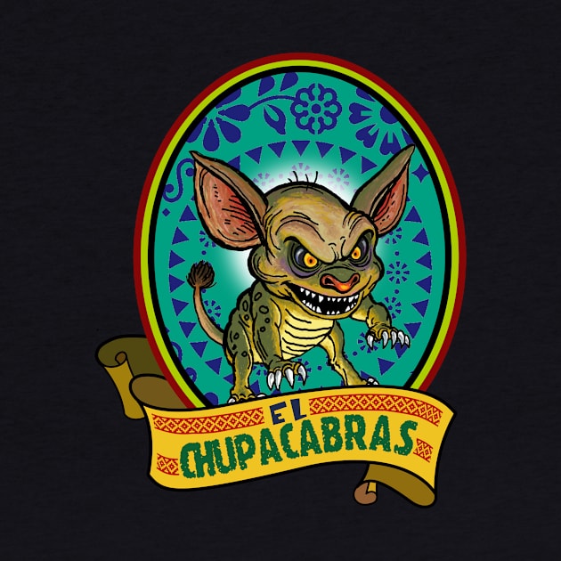 El Chupacabras (the goatsucker). by Lizarius4tees